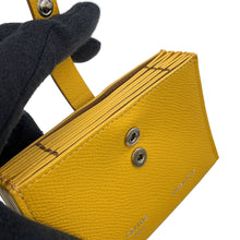 将图像加载到图库查看器中,CELINE Accordion Card Case Yellow104323 Leather