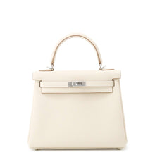 Load image into Gallery viewer, HERMES Kelly Retourne Craie Togo Leather Size 25