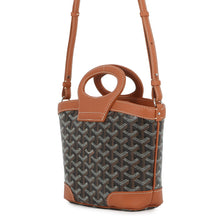 Load image into Gallery viewer, GOYARD Beluga 2-Way Handbag Black/TanBELUGAMINTY01CL03P PVC Leather Size Mini