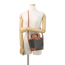 Load image into Gallery viewer, GOYARD Beluga 2-Way Handbag Black/TanBELUGAMINTY01CL03P PVC Leather Size Mini