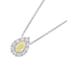 Load image into Gallery viewer, GRAFF Icon Pear-Shaped Yellow & White Diamond PendantRGP845 K18WG K18YG