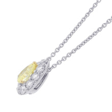 Load image into Gallery viewer, GRAFF Icon Pear-Shaped Yellow & White Diamond PendantRGP845 K18WG K18YG