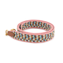 Load image into Gallery viewer, HERMES Bandouliere Rose d'Eté / White / Rouge Vif / Gold Canvas Swift Leather Size 4.4"x1"