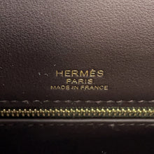 Load image into Gallery viewer, HERMES Kelly Sellier Moka/Ecru Swift Leather Toile H Size 28