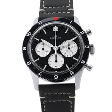 将图像加载到图库查看器中,BREITLING Classic AVI REF. 765 Re-Edition W41mm Stainless Steel Leather Black DialAB09451A1B1X1
