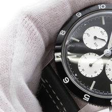 将图像加载到图库查看器中,BREITLING Classic AVI REF. 765 Re-Edition W41mm Stainless Steel Leather Black DialAB09451A1B1X1