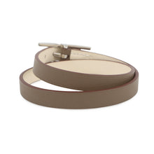 将图像加载到图库查看器中,HERMES Be Api de Bourtour Bracelet Size T3 Etoupe/Nata Swift Leather