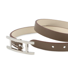 将图像加载到图库查看器中,HERMES Be Api de Bourtour Bracelet Size T3 Etoupe/Nata Swift Leather