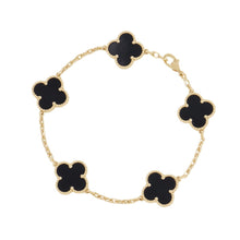 Load image into Gallery viewer, Van Cleef & Arpels Vintage Alhambra Bracelet 5 motifsVCARA41300 18K Yellow Gold