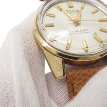 Load image into Gallery viewer, SEIKO King Seiko Chronometer W37mm Stainless Steel Leather Silver Dial4420-9990