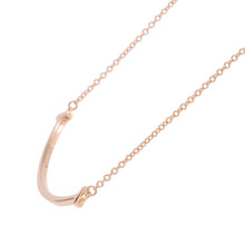 将图像加载到图库查看器中,TIFFANY&Co. T Smile Smile Pendant Size Small60011678 18K Pink Gold