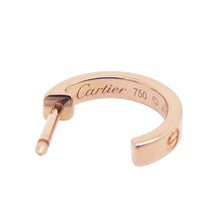 Load image into Gallery viewer, CARTIER Mini Love Earrings Size SmallB8029000 18K Pink Gold