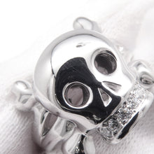 将图像加载到图库查看器中,Dior Tet du Maure Skull Ring Size 55/#15 18K White Gold