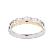 将图像加载到图库查看器中,TASAKI Liquid Sculpture Pearl Ring Size Approximately No. 10 K18YG Pt900