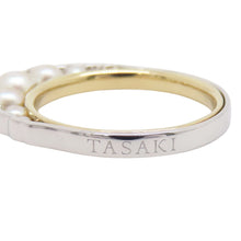 将图像加载到图库查看器中,TASAKI Liquid Sculpture Pearl Ring Size Approximately No. 10 K18YG Pt900