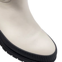 Load image into Gallery viewer, HERMES Fuji Ex-Libs Boots White/Black Leather Size 36 1/2