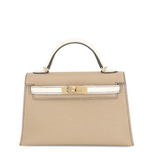 Load image into Gallery viewer, HERMES Mini Kelly2 SPO Gris Tourterelle/Nata Chevre Myzore Goatskin