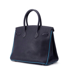 将图像加载到图库查看器中,HERMES Birkin Blue Indigo/Blue Jean Togo Leather Size 30