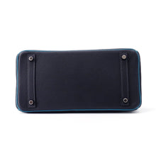 将图像加载到图库查看器中,HERMES Birkin Blue Indigo/Blue Jean Togo Leather Size 30