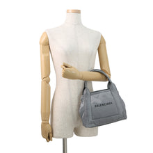 Load image into Gallery viewer, BALENCIAGA Navy Kabas Gray390346 Nylon Size XS