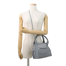Load image into Gallery viewer, BALENCIAGA Navy Kabas Gray390346 Nylon Size XS