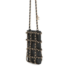 Load image into Gallery viewer, CHANEL Chocolate Bar Chain Shoulder Bag Phone Case BlackAP1161 Lambskin
