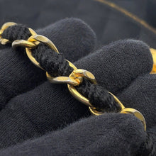 Load image into Gallery viewer, CHANEL Matelasse CC Logo ChainShoulder Bag Black Satin