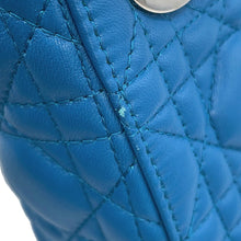 Load image into Gallery viewer, Dior Cannage Lady Dior Blue Leather Size Mini