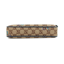 Load image into Gallery viewer, GUCCI GG Canvas Snake Shoulder Bag Beige/Navy817771 GG Canvas Leather