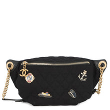Load image into Gallery viewer, CHANEL Paris Hamburg Crossbody Bag BlackA57869 Wool Lambskin
