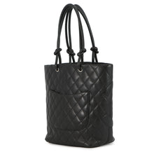 Load image into Gallery viewer, CHANEL Cambon line Tote Bag BlackA25167 Lambskin Size Medium