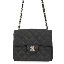 Load image into Gallery viewer, CHANEL Mini Matelasse Chain Shoulder Bag BlackA01115 Caviar Leather Size 17