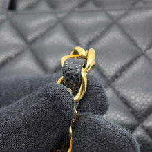 将图像加载到图库查看器中,CHANEL Matelasse Chain Shoulder Bag BlackA01112 Caviar Leather Size 25