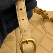 Load image into Gallery viewer, CHANEL Matelasse Backpack BeigeA10177 Lambskin