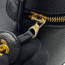 将图像加载到图库查看器中,CHANEL Vertical vanity BlackA01998 Caviar Leather