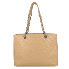将图像加载到图库查看器中,CHANEL GSTTote Bag BeigeA50995 Caviar Leather