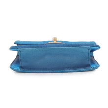 Load image into Gallery viewer, CHANEL Matelasse Chain Crossbody Bag Blue Caviar Leather