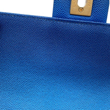 Load image into Gallery viewer, CHANEL Matelasse Chain Crossbody Bag Blue Caviar Leather