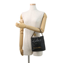 Load image into Gallery viewer, CHANEL CHANEL22 ChainBag BlackAS3980 shiny calf Size Mini
