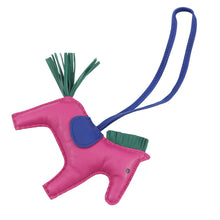 将图像加载到图库查看器中,HERMES Rodeo Rose Purple/Blue Electric/Malachite Lambskin Size MM
