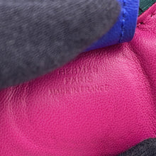 将图像加载到图库查看器中,HERMES Rodeo Rose Purple/Blue Electric/Malachite Lambskin Size MM