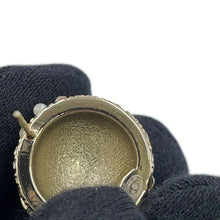 Load image into Gallery viewer, CHANEL CC Logo Round Earrings GoldABF219 B19947 NAFRM Gold Plated Rhinestone Faux Pearl