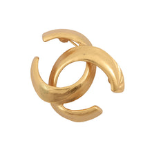 将图像加载到图库查看器中,CHANEL CC Logo Brooch Gold Gold Plated