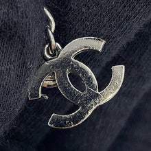 将图像加载到图库查看器中,CHANEL CC Logo ChainBracelet Black/Silver Metal Velvet Rhinestone Faux Pearl