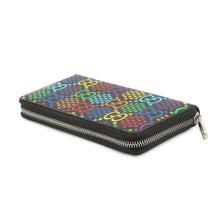 Load image into Gallery viewer, GUCCI GG Psychedelic Zip-Around Wallet Black/Multicolor601079 GG psychedelic
