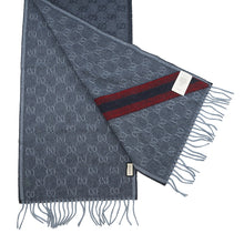 将图像加载到图库查看器中,GUCCI Webbing line Scarf Midnight Blue570603 3GB18 4068 Wool 75% Alpaca25%