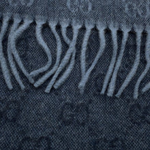 将图像加载到图库查看器中,GUCCI Webbing line Scarf Midnight Blue570603 3GB18 4068 Wool75% Alpaca25%
