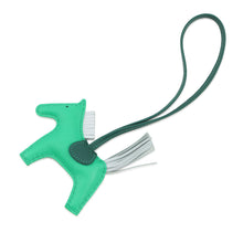 将图像加载到图库查看器中,HERMES Rodeo Menthe/Malachite/Blue Brume Lambskin Size PM