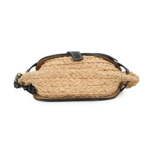 Load image into Gallery viewer, LOEWE Gate Shoulder Bag Black/Natural329.13.U62 Raffia Leather Size Mini