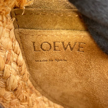 Load image into Gallery viewer, LOEWE Gate Shoulder Bag Black/Natural329.13.U62 Raffia Leather Size Mini